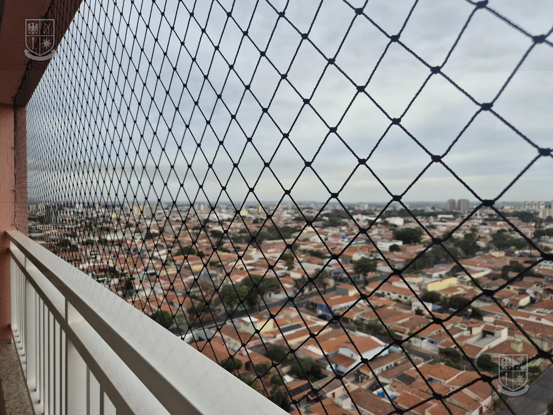 Rio Claro vista do alto do 18º andar, com a cidade até o horizonte.